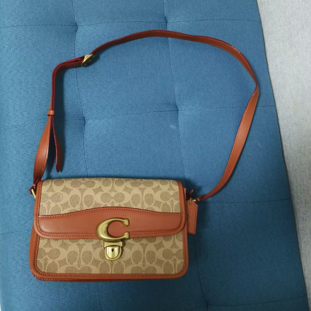 Coach Studio Shoulder Bag In Signature Canvas Gem